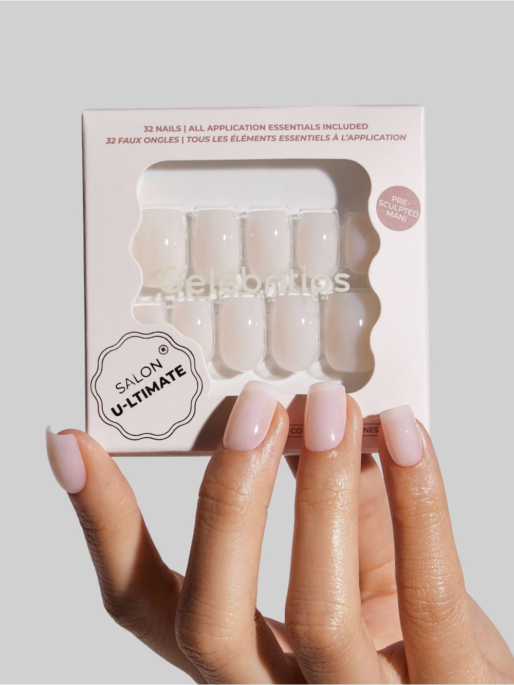 Salon U-Ltimate Pink Press-On Nail Set